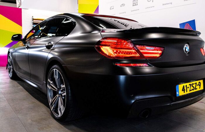 BMW 6 serie wrap satijnzwart 3M